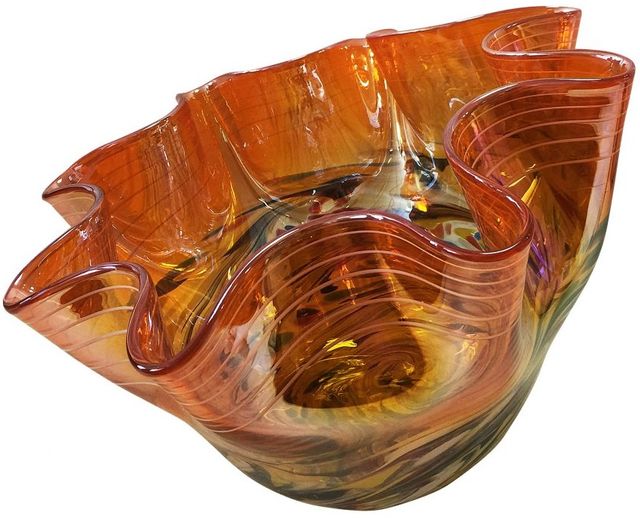 Moe's Home Collection Freeform Orange Bowl-2