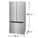 Frigidaire® 33'' 19.6 Cu. Ft. Fingerprint Resistant Stainless Steel Counter Depth French Door Refrigerator-4