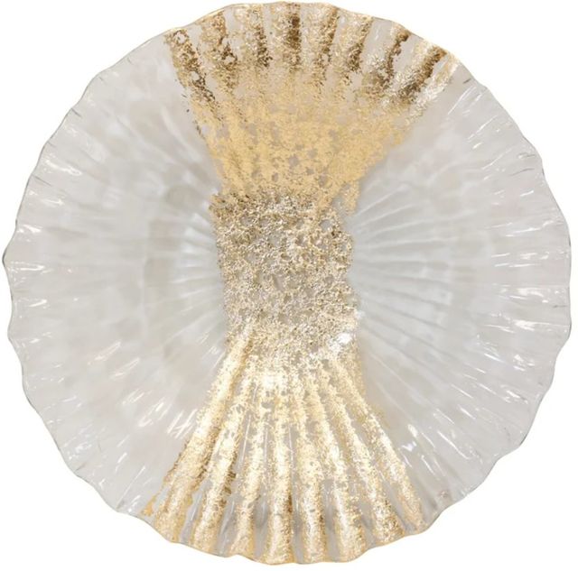 Stylecraft Transparent Crumbs Gold Costole Centerpiece-1
