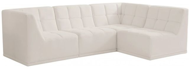 Meridian Furniture Relax 4-Piece Cream Modular Sectional-0