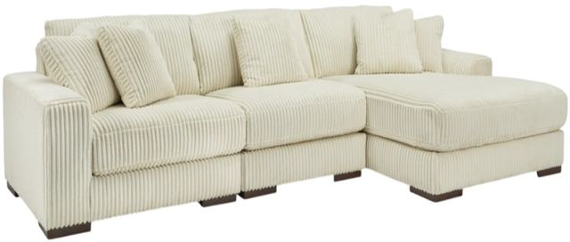 Signature Design by Ashley® Lindyn 3-Piece Ivory Right-Arm Facing Sectional and Chaise-0