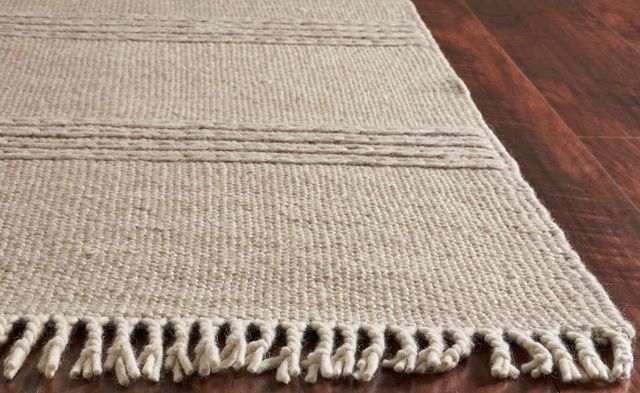 KAS Rugs Maui Natural Cable Knit 5'x8' Rug-1