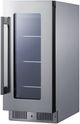 Summit® 15" 2.6 Cu. Ft. Stainless Steel Built-In Beverage Center -2