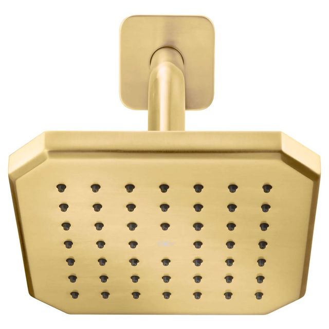 DXV Belshire® Satin Brass Single Function 6 " Square Showerhead-1