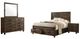 Coaster® Woodmont 4-Piece Rustic Golden Brown King Storage Bedroom Set-0