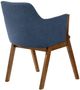 Armen Living Renzo 2-Piece Blue Dining Chairs-2