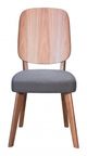 Zuo® Alberta Walnut/Dark Gray Dining Chair-3