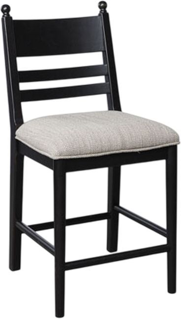 Signature Design by Ashley® Chadworth Black Upholstered Bar Stool-0