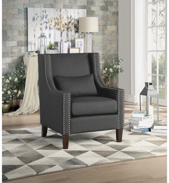 Mazin Furniture Keller Dark Gray Accent Chair-3