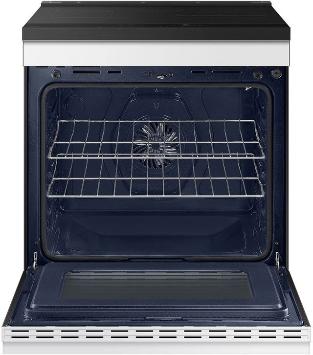 Samsung Bespoke 30" White Glass Slide-In Induction Range-3