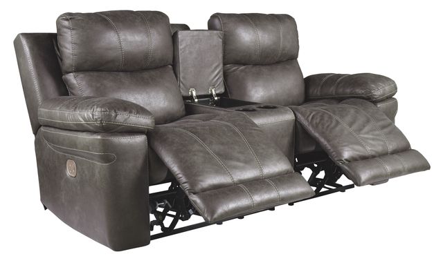 Signature Design by Ashley® Erlangen Midnight Power Reclining Loveseat-0
