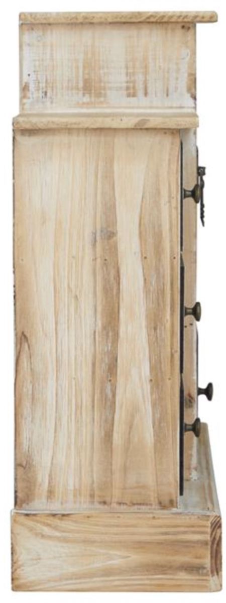 Deco Marche Light Brown 7-Drawers Jewelry Box with Patchwork Patterns-1