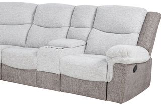 Powell® Withers Beige Right-Arm Facing Manual Reclining Sofa