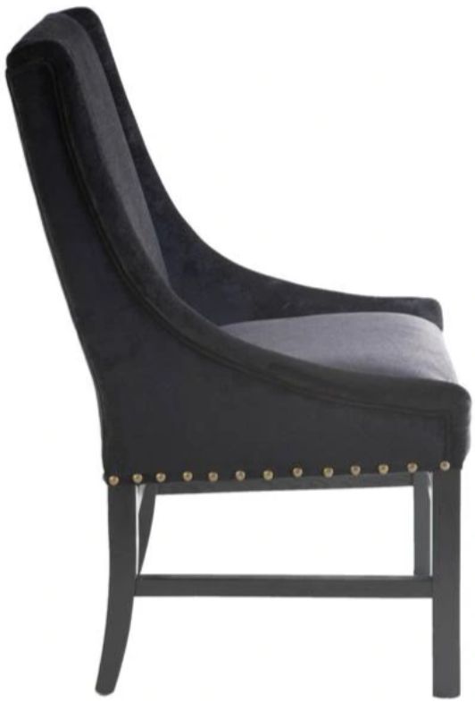 Nest Home Collections Josh Matte Black Arm Chair-3