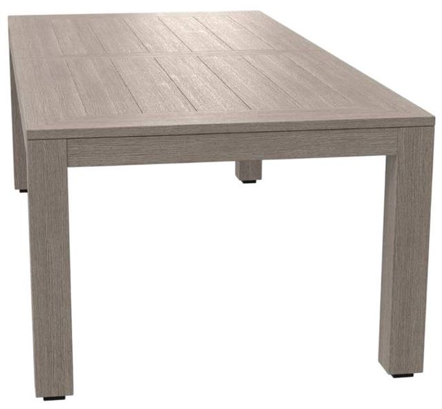 Sunset West Laguna Driftwood Metal Rectangular Outdoor Dining Table-1