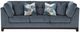 Benchcraft® Maxon Place 3-Piece Navy Left-Arm Facing Sectional and Chaise-3
