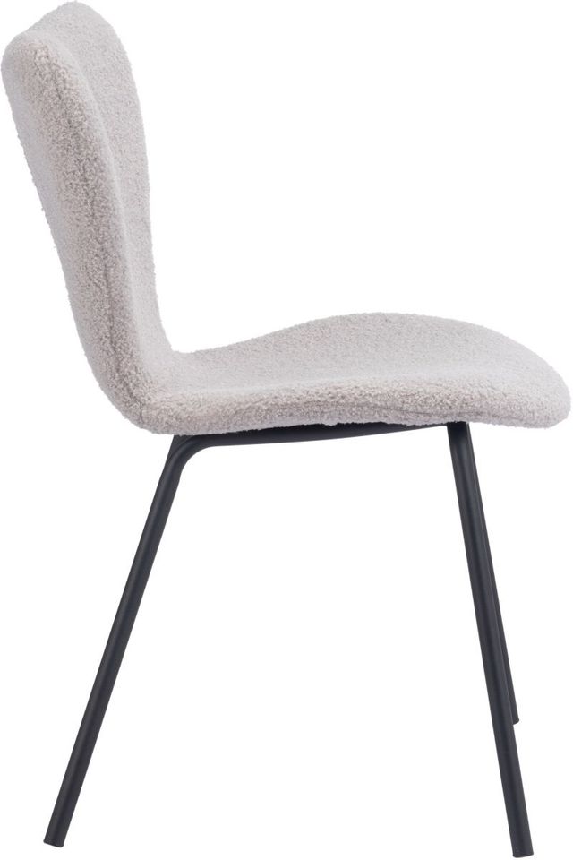 Zuo® Modern Thibideaux Light Gray Dining Chair-1