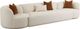 TOV Furniture Fickle 3-Piece Cream Boucle Modular Sofa-0