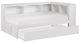 Homelegance® Galen White Youth Twin Corner Platform Bookcase Bed with Twin Trundle-2