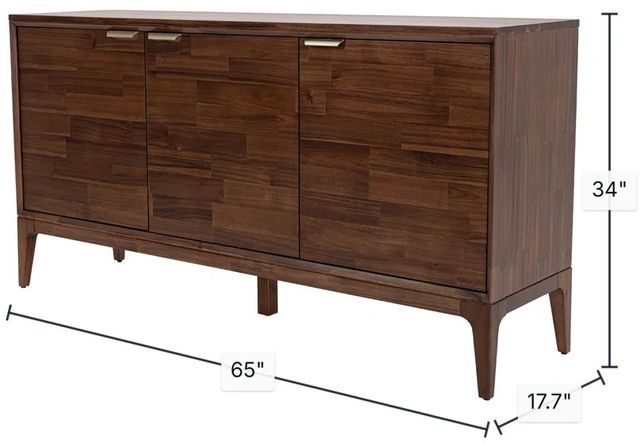 LH Home Allure Brown Wooden Sideboard-2