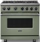 Viking® 7 Series 36" Eucalyptus Pro Style Natural Gas Range-0