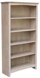 John Thomas Furniture® Home Accents Taupe Gray 60" Shaker Bookcase-0