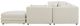 Moe's Home Collection Lowtide Alcove 5-Piece Warm White L-Shaped Modular Sectional and Ottoman-2