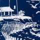 Surya Castaway Dark Blue 20"x20" Toss Pillow with Down Insert-2