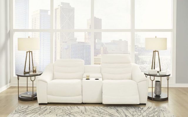 Signature Design By Ashley® Next-Gen Gaucho 3-Piece Chalk Power Reclining Sectional with Console-1