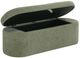 Crown Mark Philipa Light Green Tweed Storage Bench-4