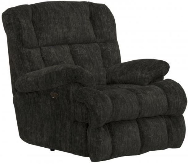Catnapper® Cirrus Charcoal Power Lay Flat Chaise Recliner