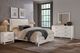 Vaughan-Bassett Lodge & Loft Ivory Cream/Soft White Upholstered King Panel Storage Bed-1