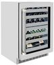 ZLINE Autograph Edition Touchstone 24 " 4.8 Cu. Ft. Stainless Steel Dual Zone with Glass Door and Polished Nickel Helix Handle-3