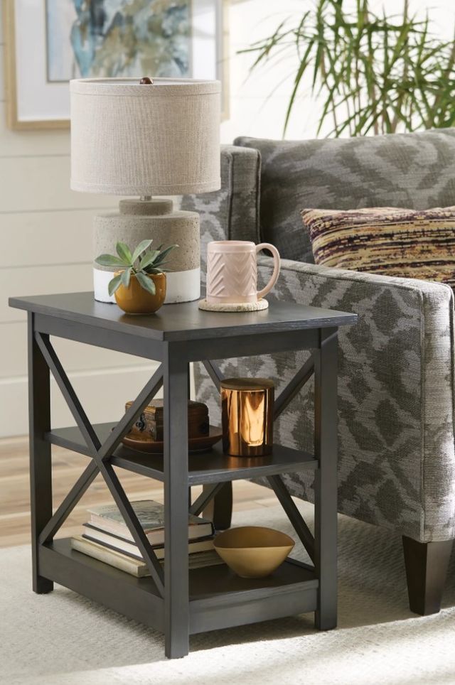 Hammary® Chairsides Dark Brown Chairside Table-1