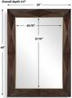 Uttermost® Diamond In The Rough Dark Walnut Mirror-2