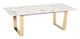 Zuo® Modern Atlas White Coffee Table with Gold Base -0
