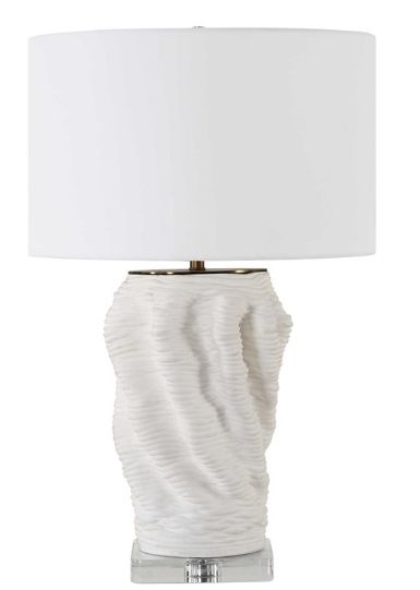 Uttermost® Stratified White Table Lamp-3
