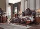 ACME Furniture Picardy Black/Honey Oak Upholstered Eastern King Panel Bed-1