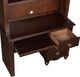 Mazin Furniture Meghan Espresso Writing Desk with Hutch-3
