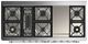 Ilve® Majestic III 60" Blue Gray Pro Style Dual Fuel Liquid Propane Range with Triple Glass Door and Chrome Trim-2