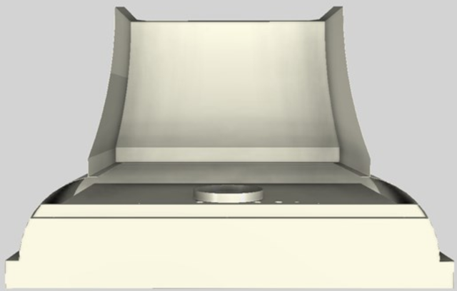 Vent-A-Hood® Designer Series 48" Biscuit Wall Mounted Range Hood-1