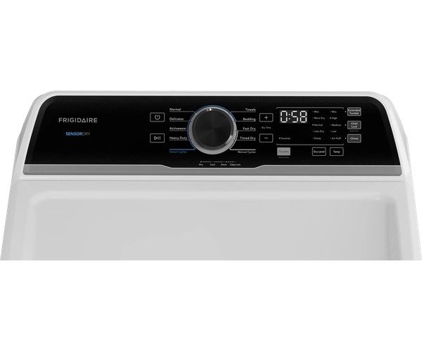 Frigidaire® 7 Cu. Ft. White Vented Electric Dryer with Quick Dry Cycle-3