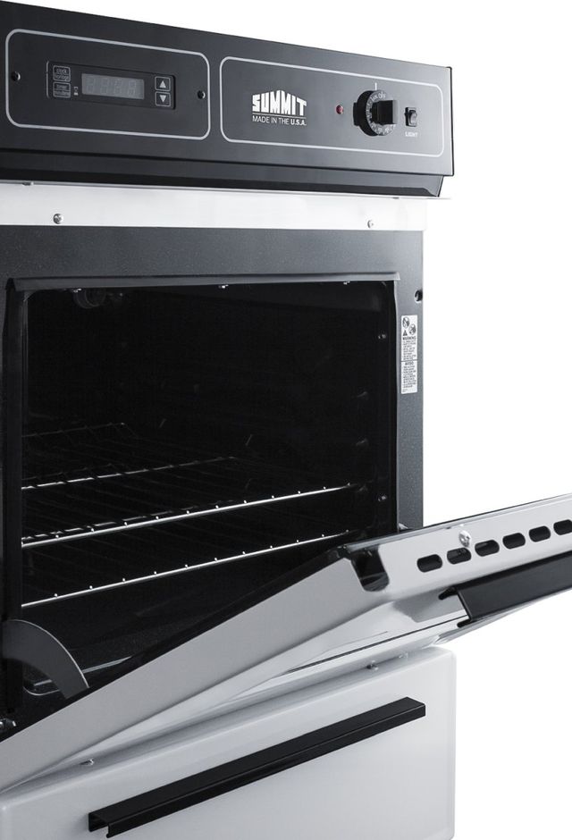 Summit® 24" White Single Electric Wall Oven-2