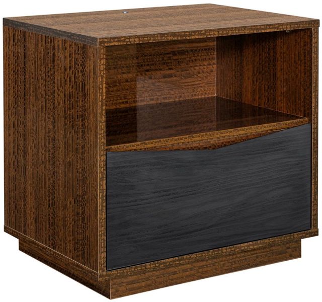 Michael Amini® Kayner Charcoal Nightstand-0