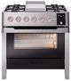 Ilve® Panoramagic 36" Stainless Steel Pro Style Dual Fuel Range-0