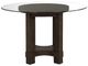 New Classic® Home Furnishings Cityscape Glass Top Dining Table with Walnut Base-2