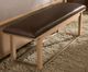 Vaughan-Bassett Lodge & Loft Blond Oak/Sedona Brown Upholstered Bench-0
