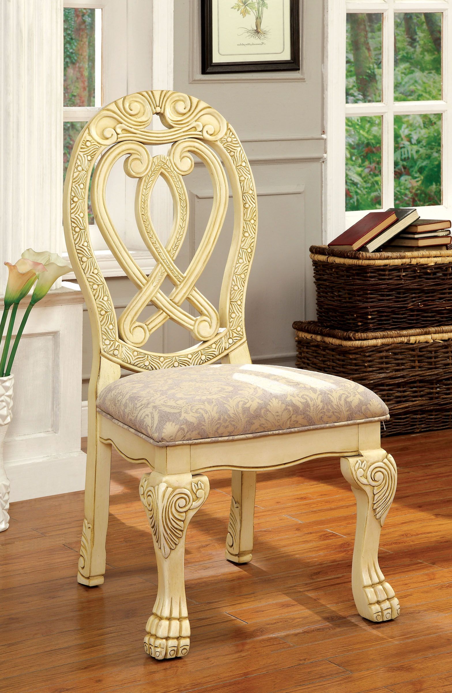 Furniture of America Wyndmere 2-Piece Side Chair Set - Thumbnail 3