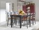Legacy Classic Vintage Market Barnwood Oak Counter Table with Kettle Black Base-2