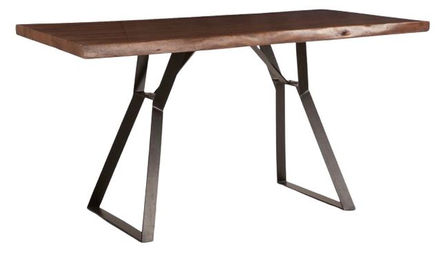 Home Trends & Design London Loft Walnut Gathering Table-0